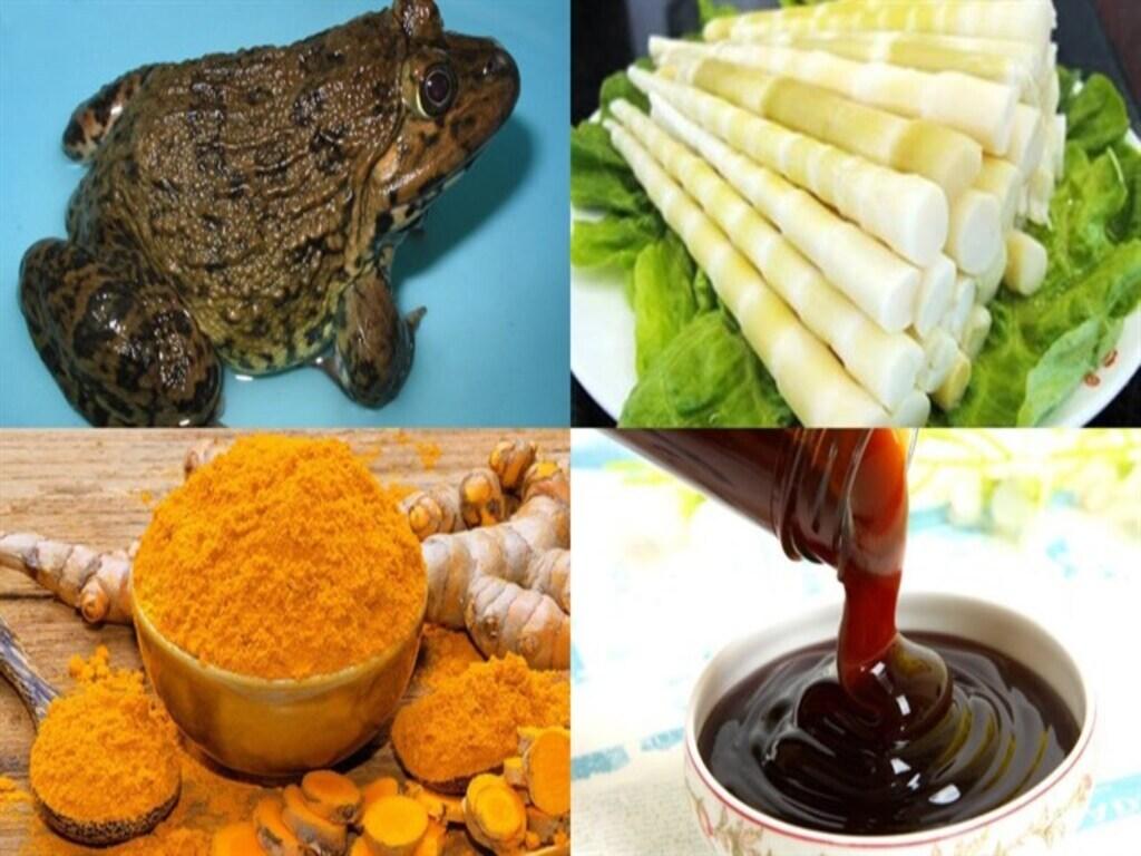Nguyên liệu chuẩn bị cho cách làm măng trúc xào ếch