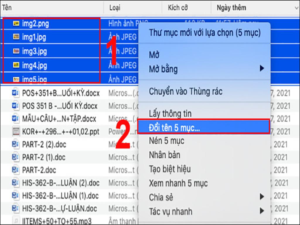 Các cách đổi tên file thủ công và tự động