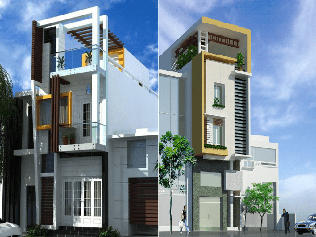 Mẹo chọn vật liệu và màu sắc cho mặt tiền