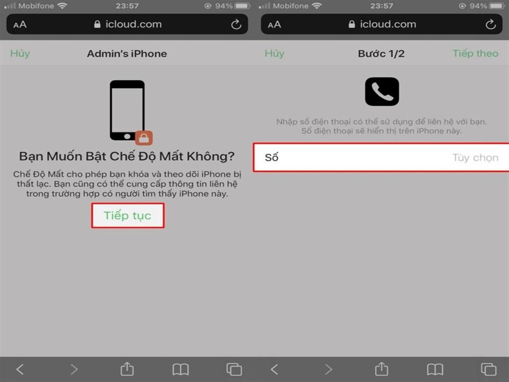 Cách khóa iPhone từ xa bằng iCloud chi tiết từng bước