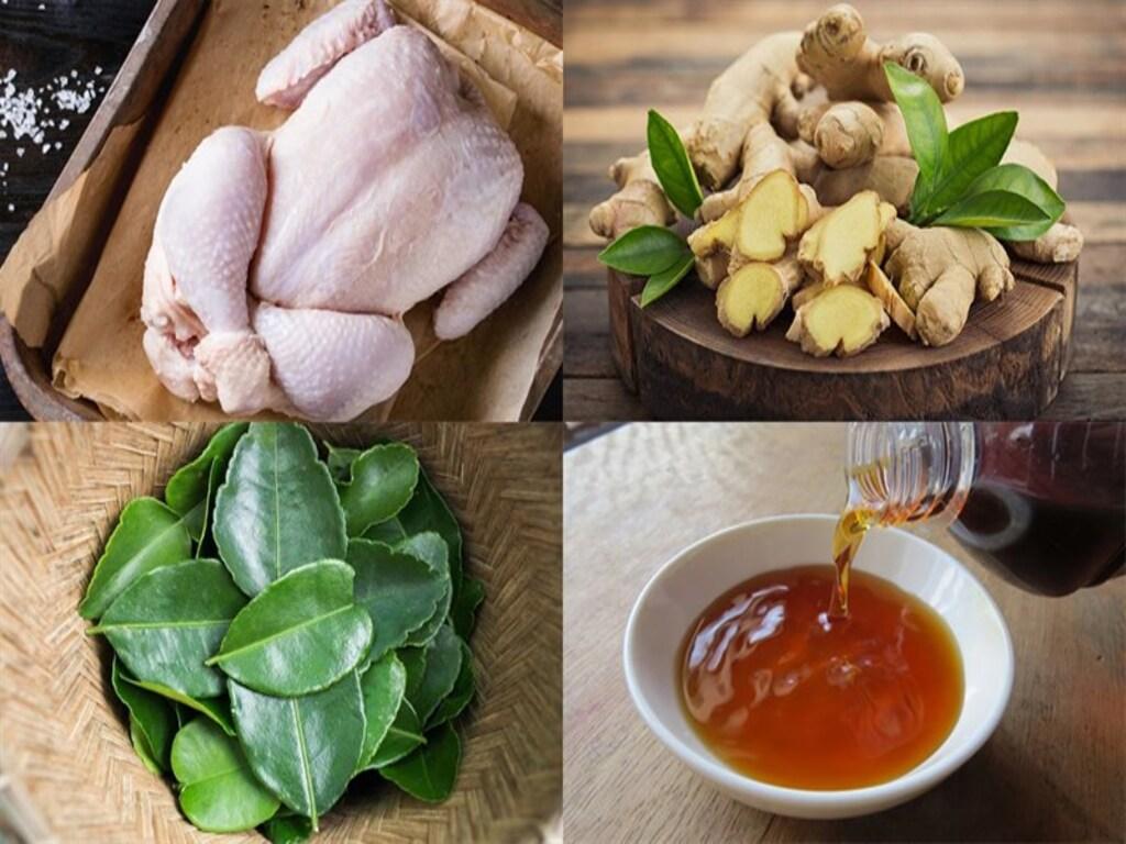 Nguyên liệu cần chuẩn bị để thực hiện cách làm gà rang gừng chuẩn vị