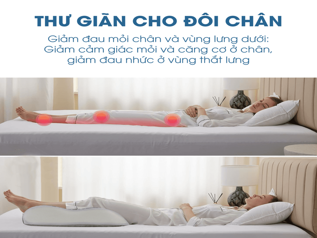 Giải đáp thắc mắc: Kê gối dưới chân khi ngủ có tốt không
