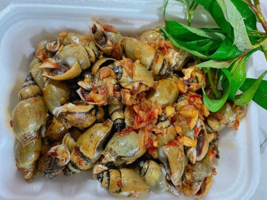 Hướng dẫn chi tiết món ốc cà na cháy tỏi, ốc cà na rang muối