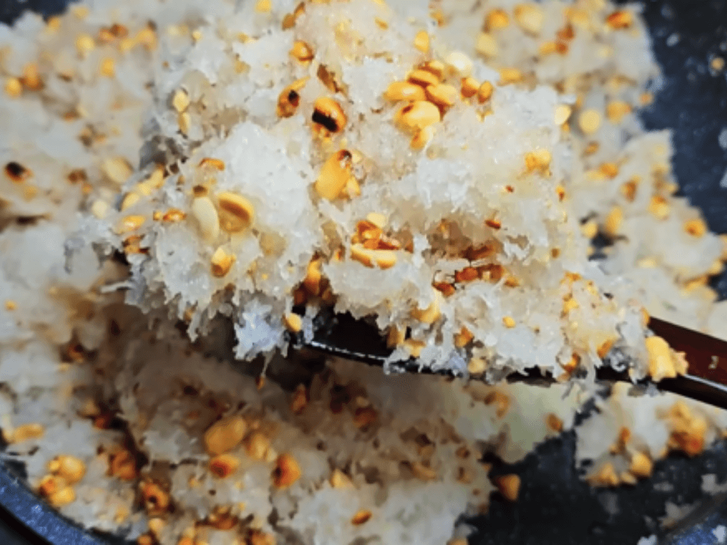 lam-nhan-dua-beo-ngot-va-bot-banh-mem-deo