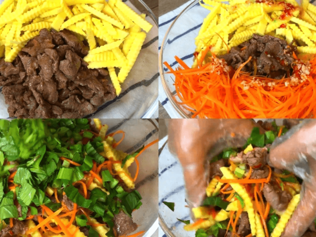 cac-buoc-tron-goi-bap-bo-xoai-xanh