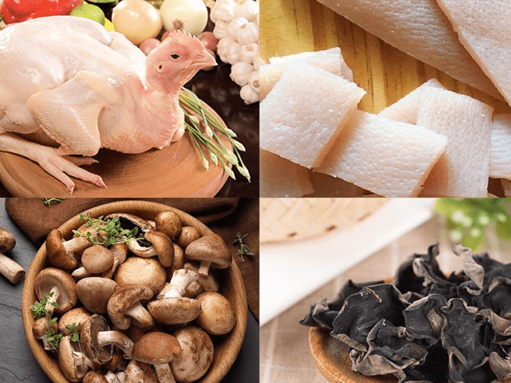 chuan-bi-nguyen-lieu-chon-ga-ngon-va-cac-nguyen-lieu-di-kem