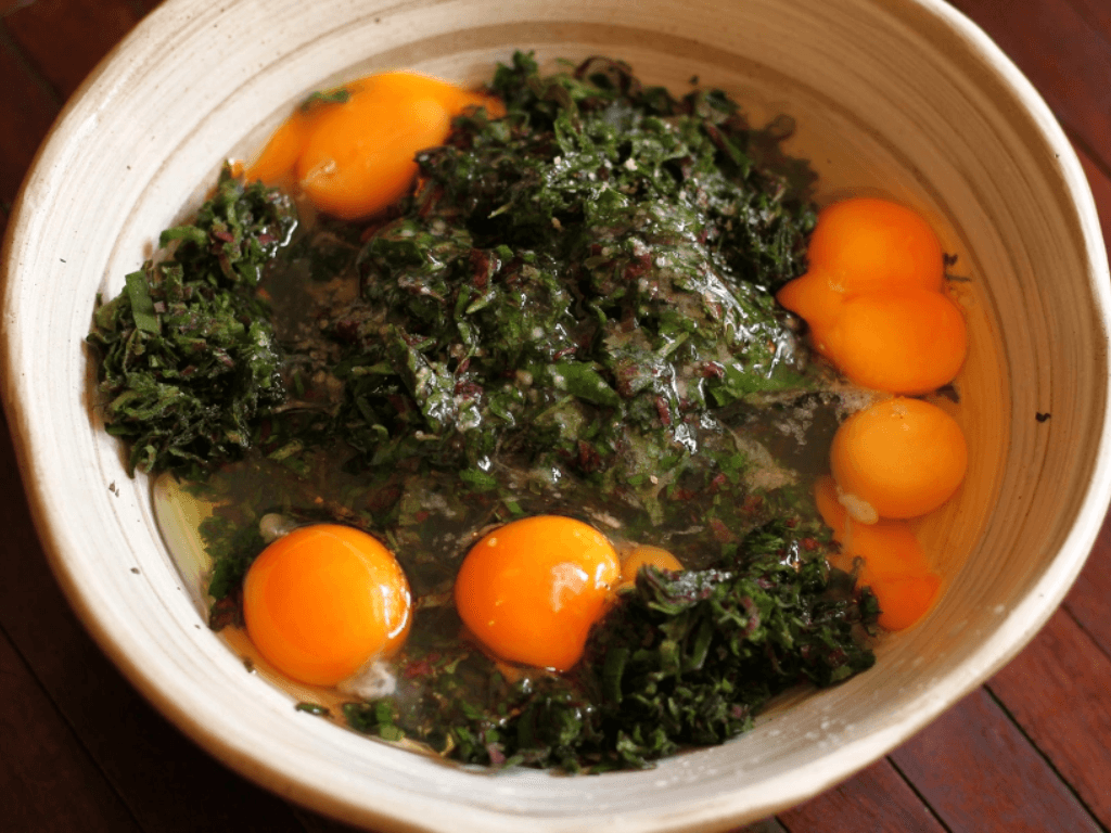 Cach-danh-trung-voi-la-mo-de-khong-bi-tanh