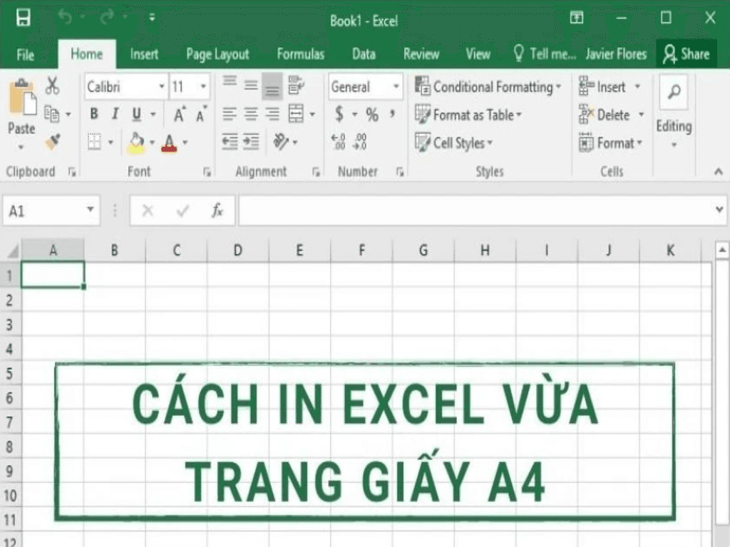 Cách in Excel vừa trang giấy A4 cực nhanh trong 1 phút