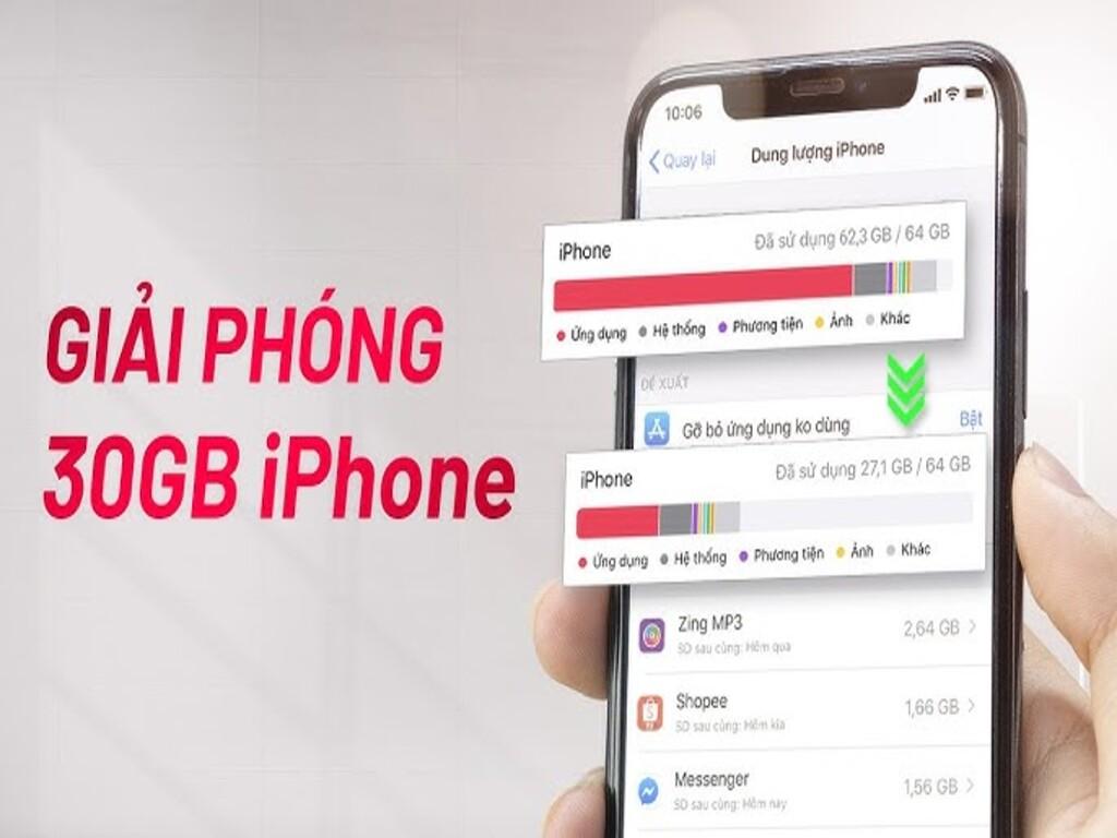 Cách giải phóng dung lượng iPhone hiệu quả nhất 2025