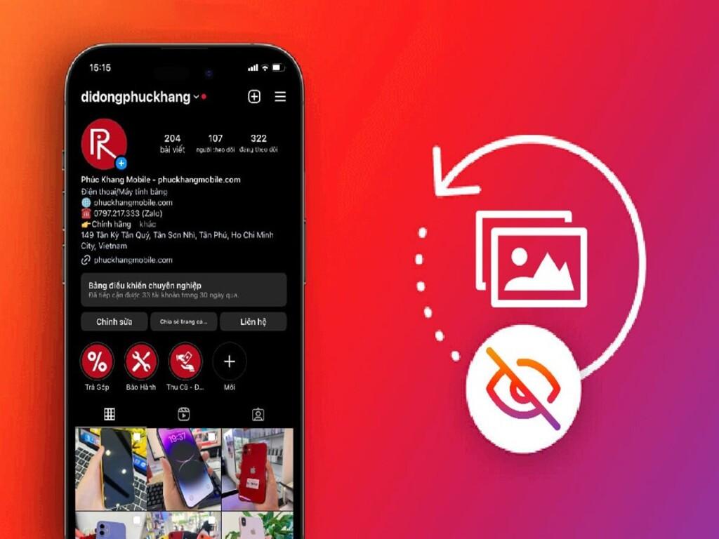 Cách ẩn bài viết trên Instagram để tránh bị làm phiền