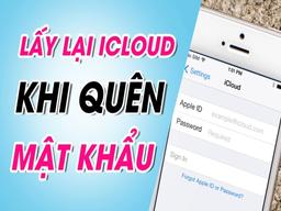 cách lấy lại mật khẩu icloud