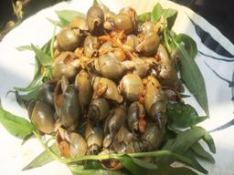 cách làm ốc cà na xào tỏi