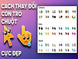 thay đổi con trỏ chuột đẹp Win 10