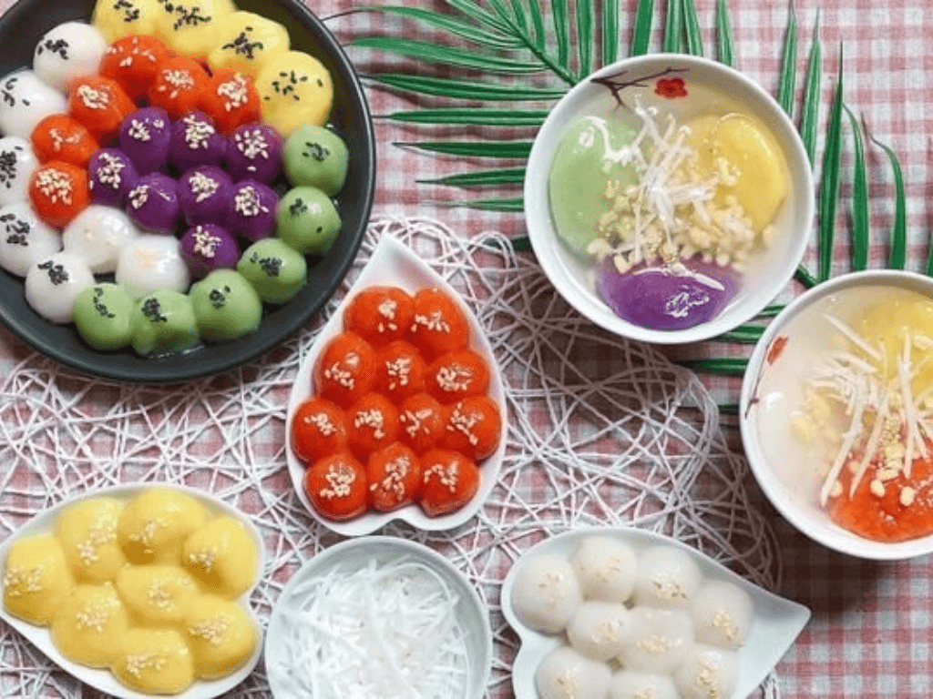 Cách làm bánh trôi ngũ sắc “đẹp mắt, ngon miệng” cho ngày lễ hội tưng bừng