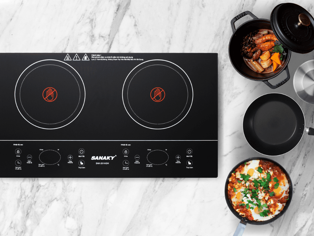 Review bếp đôi hồng ngoại Sanaky SNK-201HGW “chân ái” cho nhà đông người