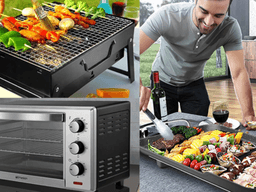 so sánh bếp nướng than bếp nướng điện và lò nướng