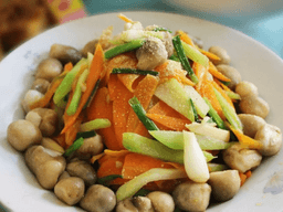 cách làm nấm rơm xào chay