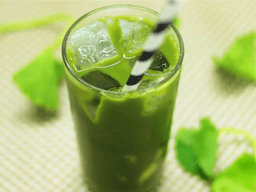 cách làm sinh tố rau má