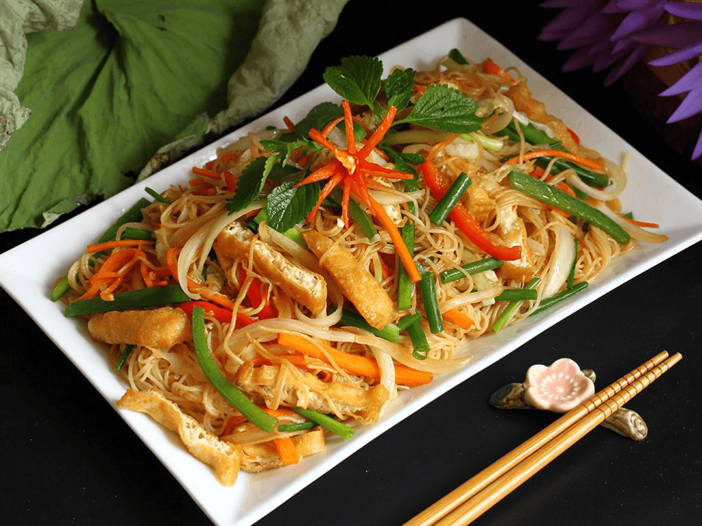 Cách làm bún trộn chay thanh đạm mà ngon muốn gắp mãi không buông