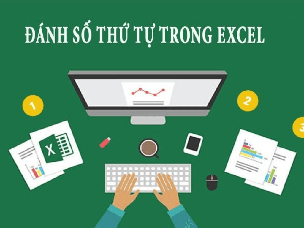 Cách đánh số tự động trong Excel tự động cập nhật khi lọc sắp xếp thêm dòng