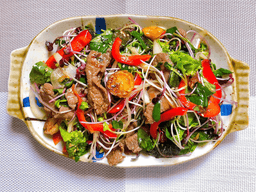 cách làm gỏi bò rau mầm