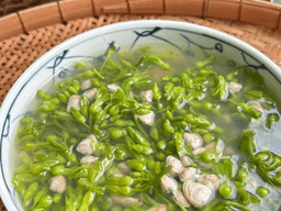 cách làm canh ngao nấu hoa thiên lý