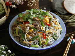 cách làm miến xào lòng gà