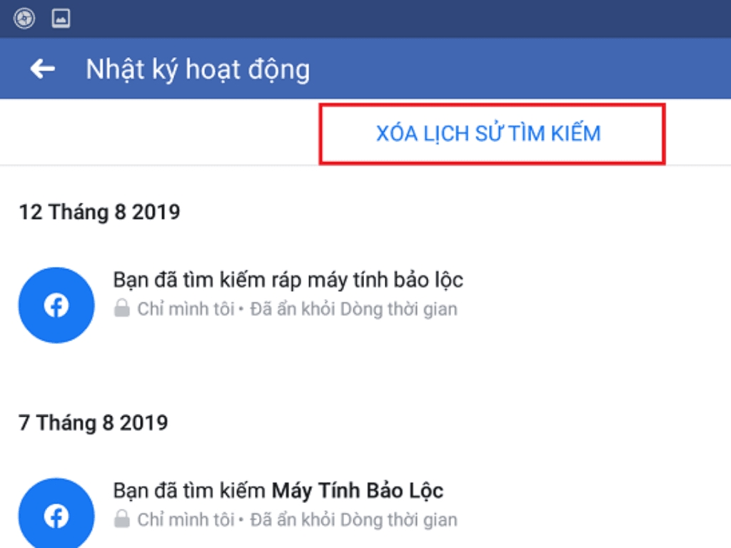Cách xóa lịch sử tìm kiếm Facebook “dọn sạch” dấu vết như chưa từng tìm