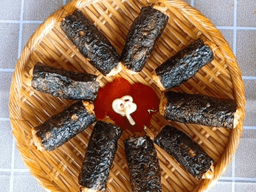 cách làm ức gà cuộn rong biển