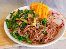 cách làm bún gạo lứt trộn