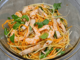 cách làm gỏi đu đủ tôm thịt