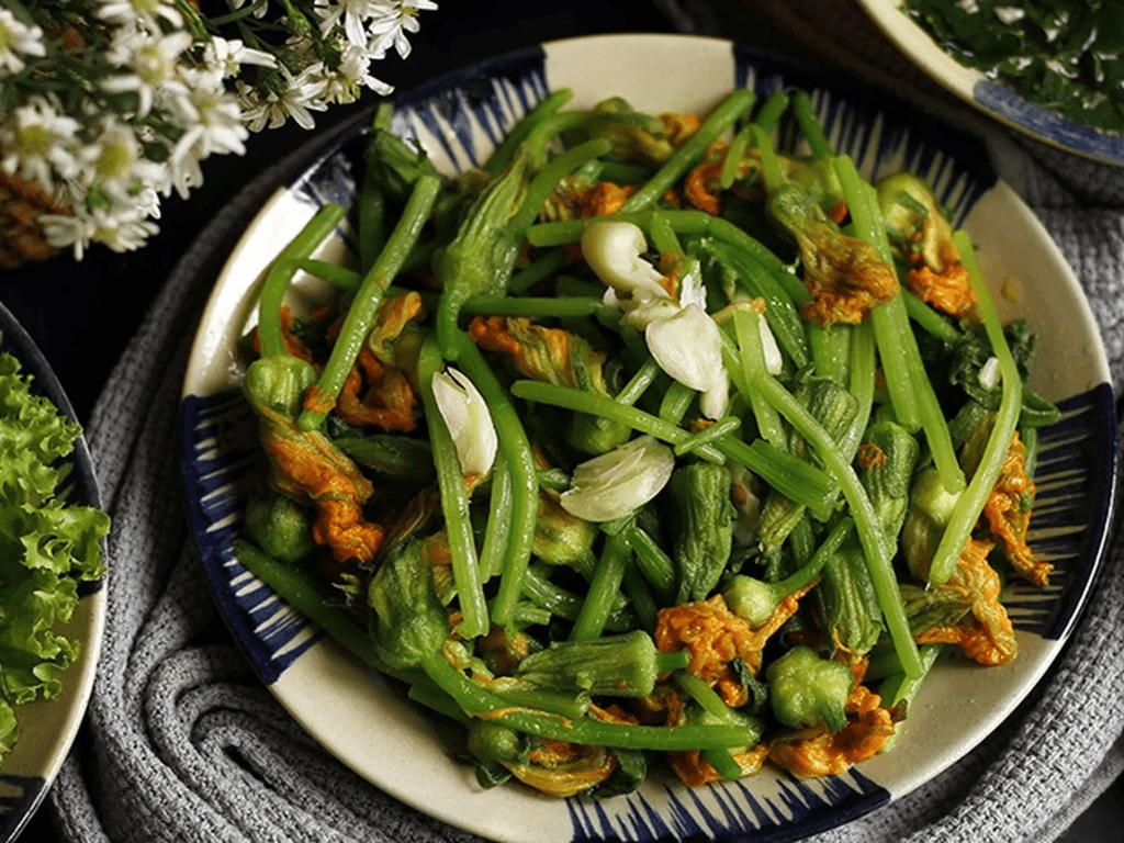 Cách làm bông bí xào tỏi món xào "siêu nhanh siêu ngon" ai cũng làm được