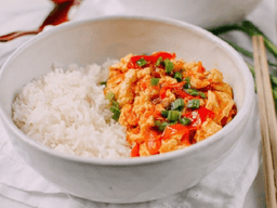 cách làm trứng xào cà chua