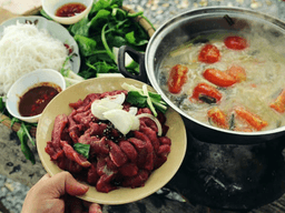 cách làm thịt trâu nhúng mẻ