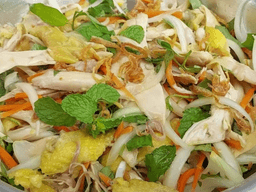 cách làm gỏi gà rau răm