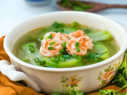 cách nấu canh bầu với tôm