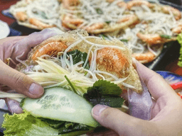 cách làm bánh xèo tôm nhảy quy nhơn