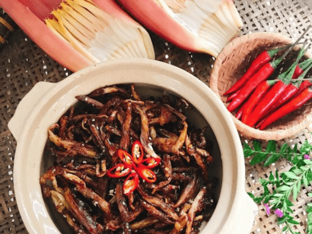 Cách kho hoa chuối chay “lên hương” gấp bội với tuyệt chiêu nêm nếm độc đáo