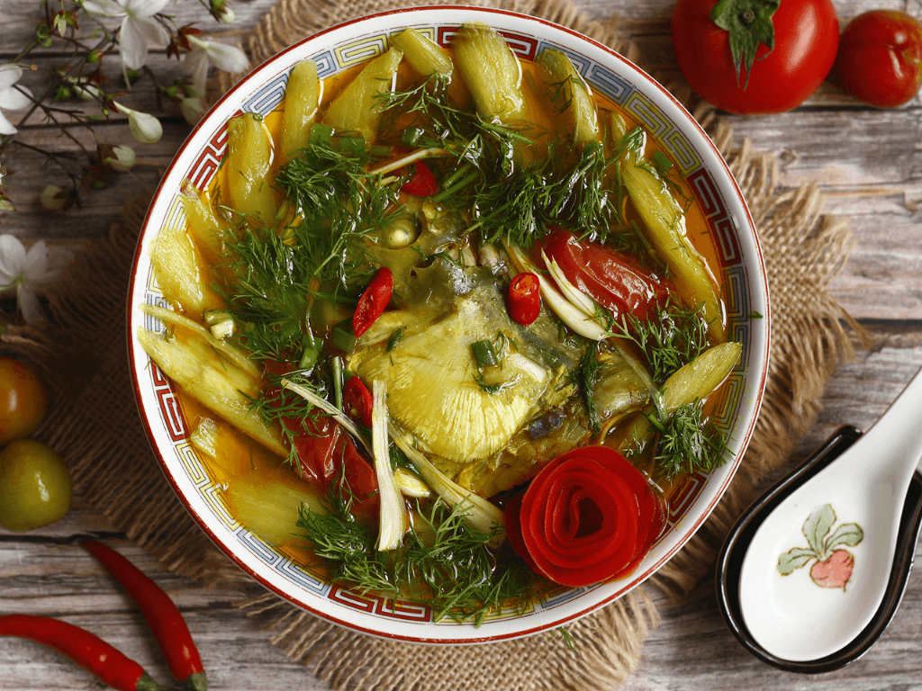 Cách nấu canh cá dọc mùng phiên bản "chua cay hút hồn" chuẩn vị miền Bắc