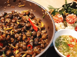 cách làm ốc vặn xào sả ớt