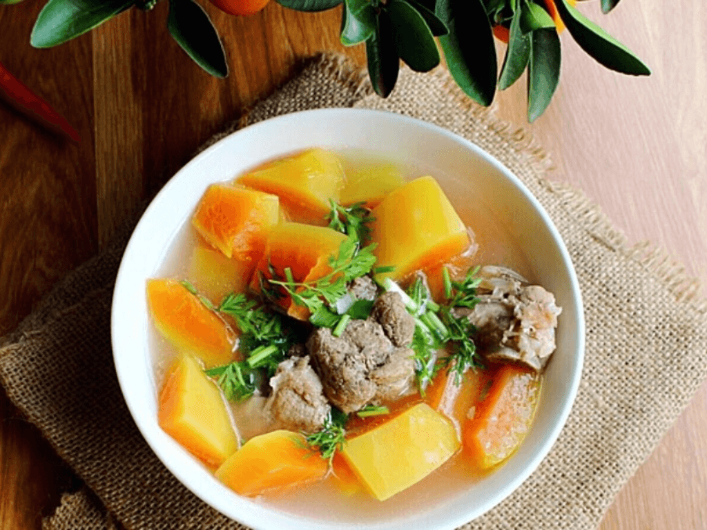 Cách nấu canh đu đủ hầm xương giúp tiết kiệm gas/điện mà xương vẫn nhừ tơi