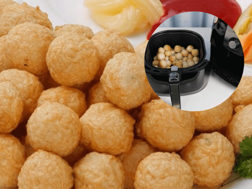 Chiên cá viên chiên bằng nồi chiên không dầu "mánh khóe" giúp bạn rảnh tay hơn
