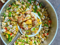 nấu ốc nhảy xào sả ớt