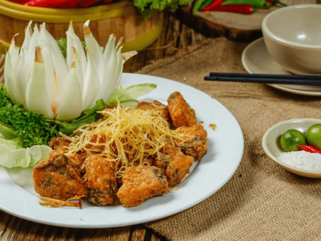 Cách làm cá tầm rang muối da vàng ươm giòn rụm thịt ngọt mềm ăn là ghiền