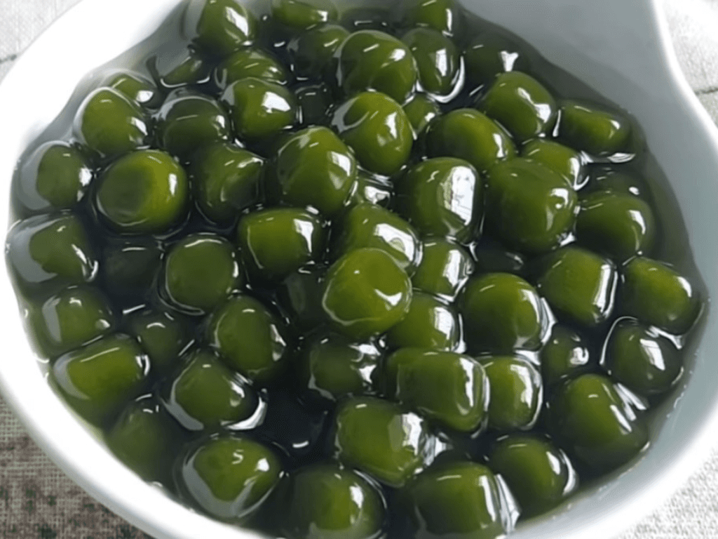 Cách làm trân châu trà xanh làm topping trà sữa tào phớ hay chè đều “ngon ơ”