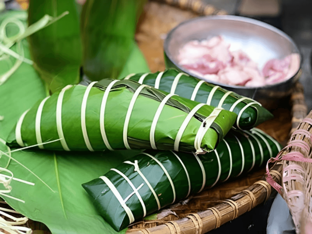 Cách gói bánh chưng gù “độc lạ Hà Giang” dẻo thơm không phải ai cũng biết