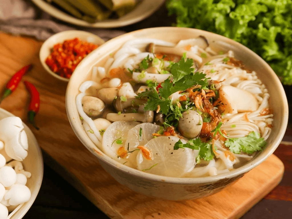 Cách nấu bánh canh chay đơn giản cực kỳ lôi cuốn với topping “đỉnh cao”