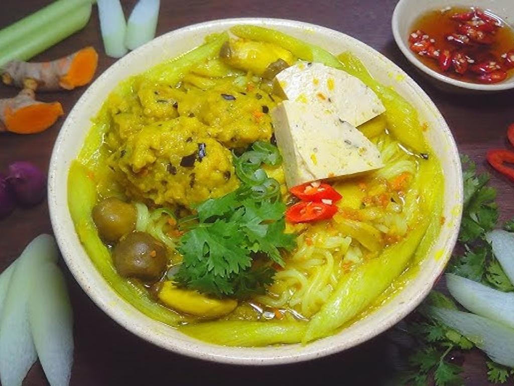 Cách nấu bún dọc mùng chay ngon, "thanh mát" cho ngày rằm