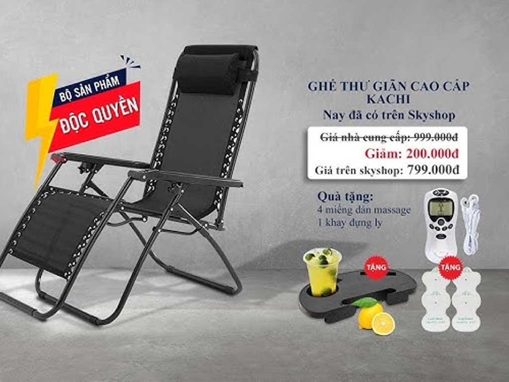 Ghế xếp thư giãn Kachi của nước nào? Tốt không cẩn thận "tiền mất tật mang"