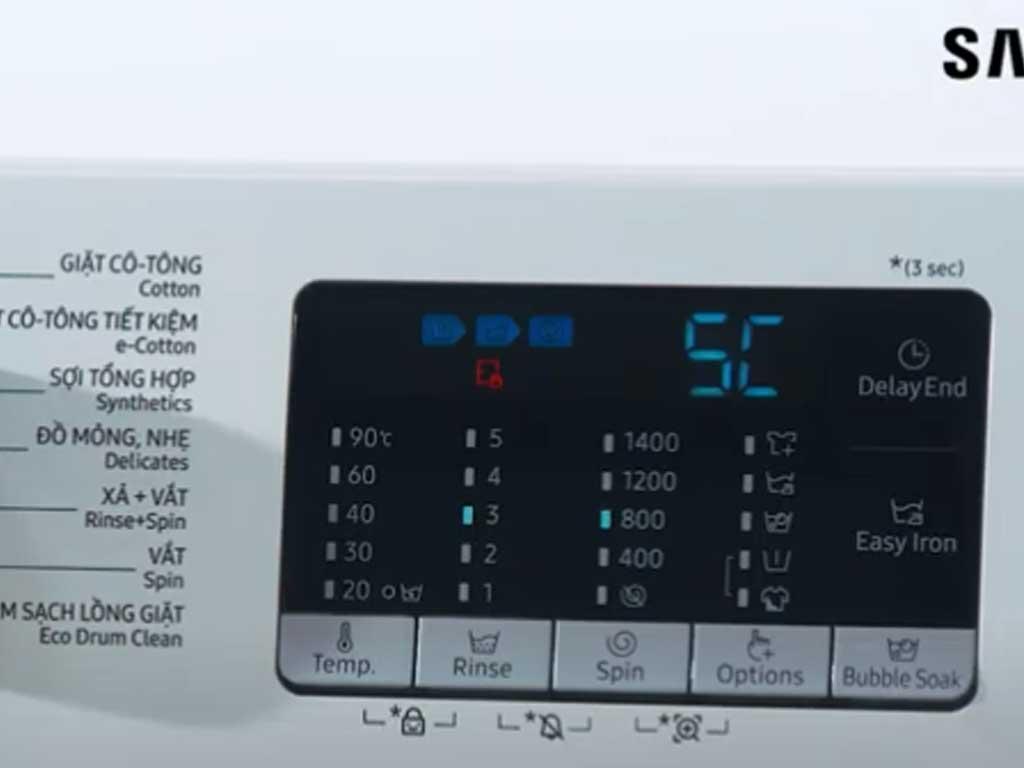 Máy giặt Samsung báo lỗi 5C "chết đứng"? Xử lý ngay!